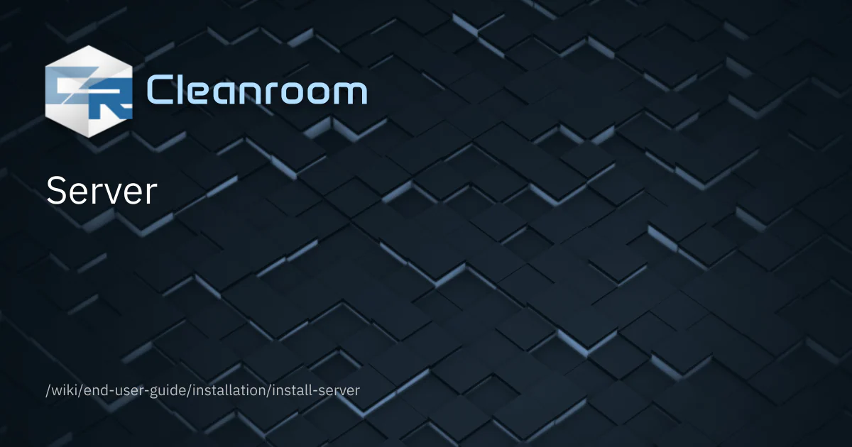 Server | CleanroomMC